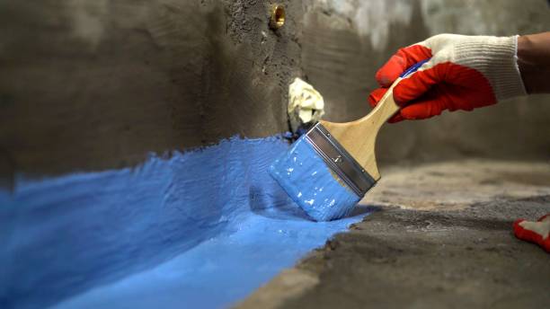 Commercial Exterior Waterproofing project at a Bloomington, MN business property by SJ Waterproofing Pros